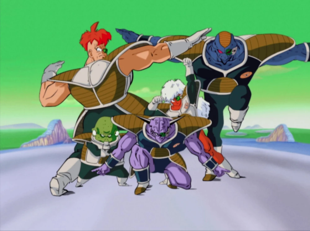 Esquadrão Ginyu em formação de combate