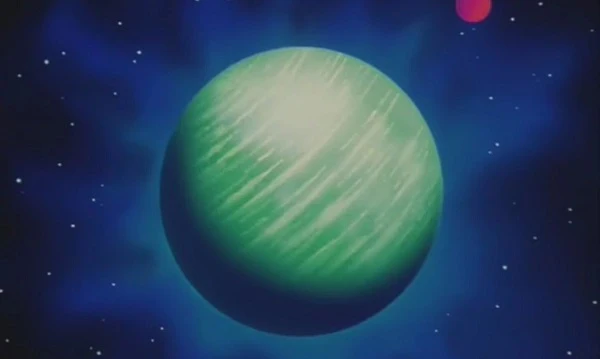 Planeta Namekusei visto do espaço